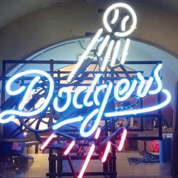 Neon Iconic Dodger Sign