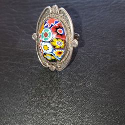 Vintage 1960's Sterling Silver Navajo Women's Ring