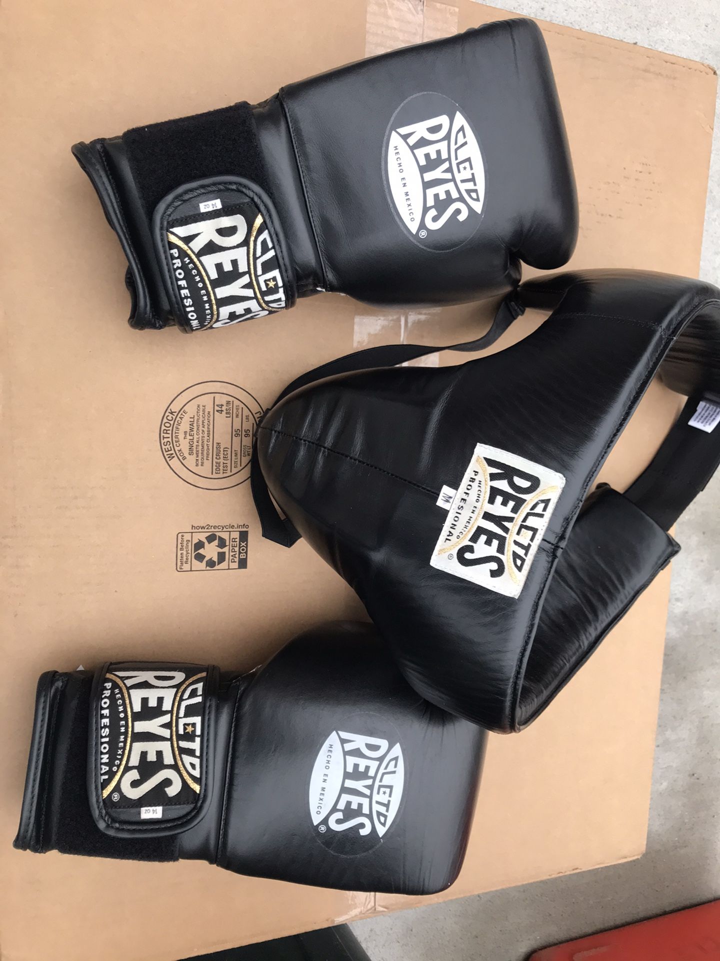Cleto Reyes 14 oz. Boxing Gloves with Groin Guard Protection