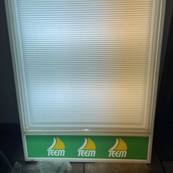 Teem Soda Lighted Menu Board With Letter/Numbers. 19” W X 26” H X 3.5” D. Nice Collectable. You Pickup