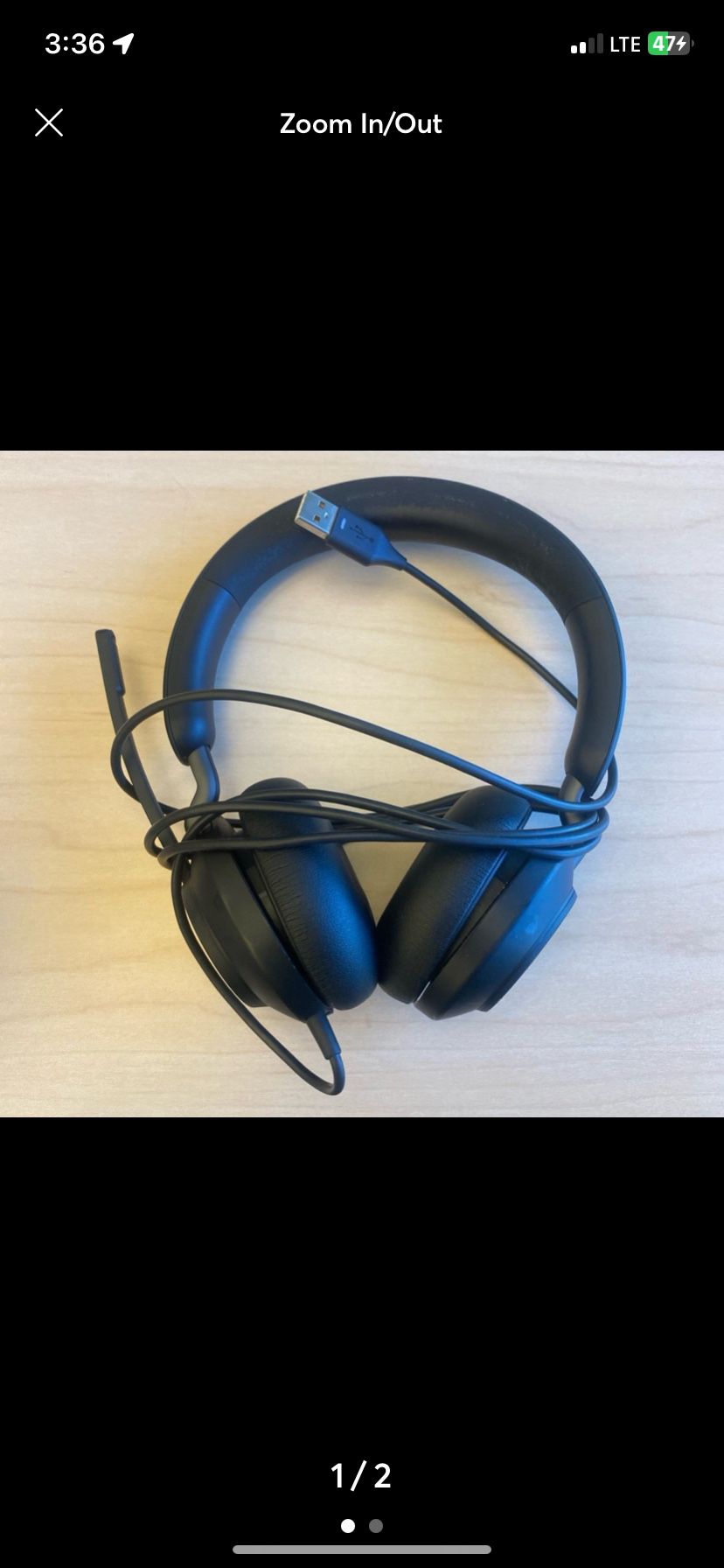 Jabra Evolve2 40 SE with usb headphone set