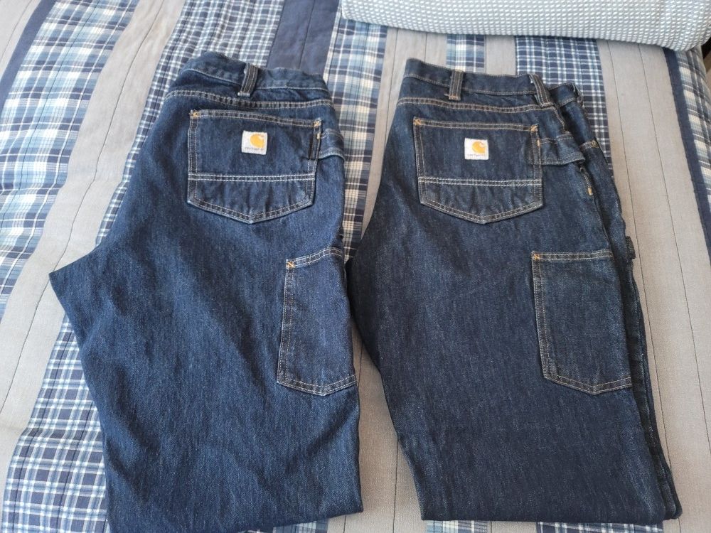 Men's Carhartt Work Pants Size 36x32 $60 For Both Pickup In Oakdale