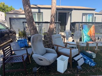 Chairs, bedroom set, night stand