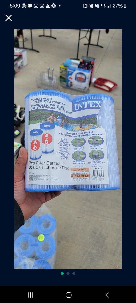Pool Filters Come In a package / I Got 13 Sets Of 2 All For $50.00