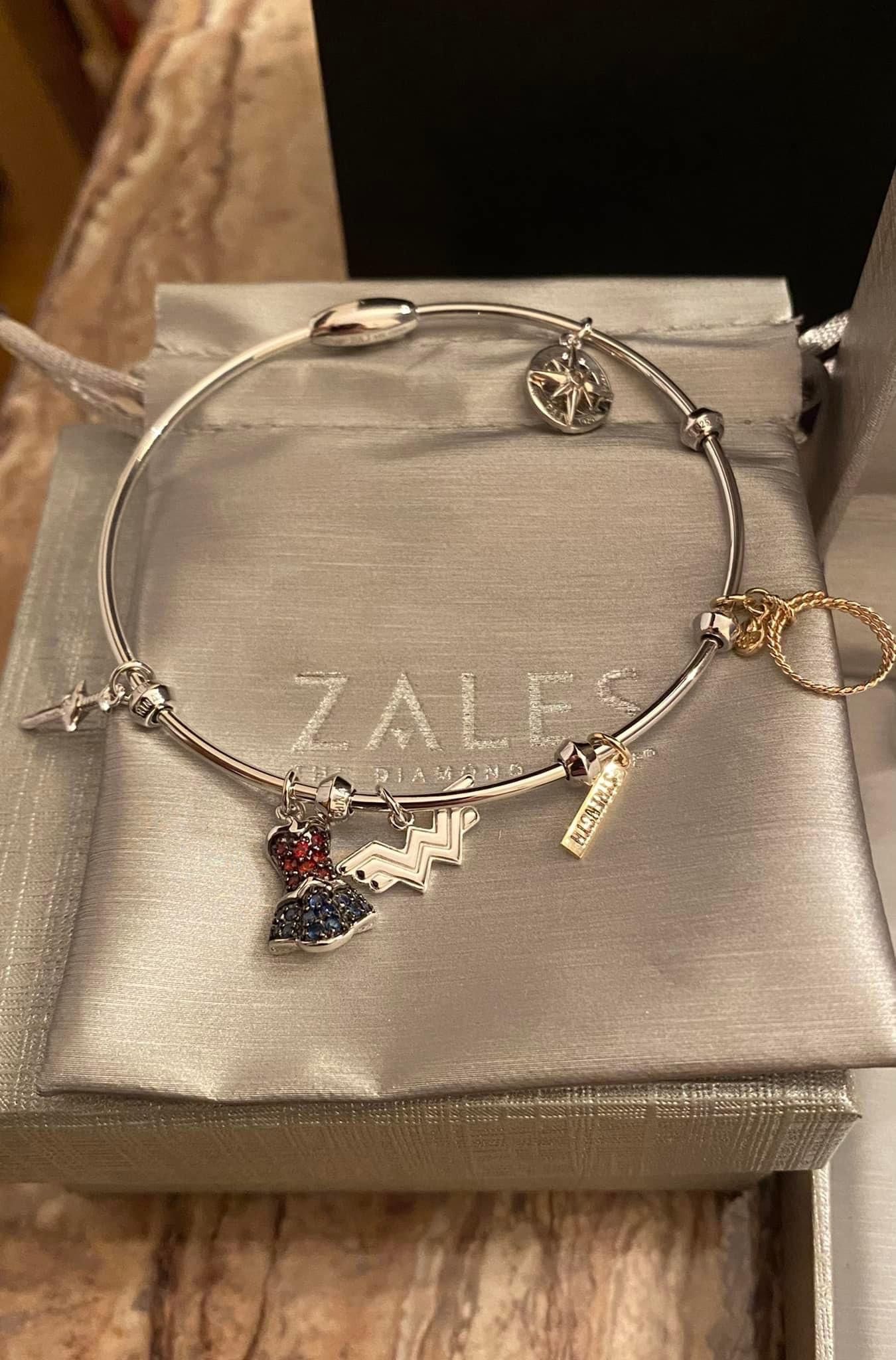Real From Zales Wonder Woman Bracelet With Charms