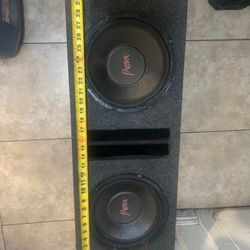 Pair of patriots subwoofer with ported box