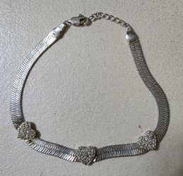 Bracelet With 3 Heart Charms