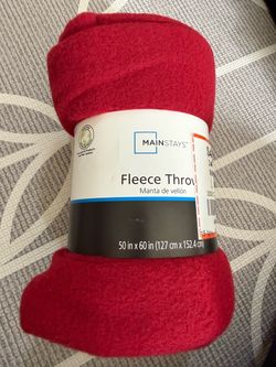 Red Fleece Blanket - New