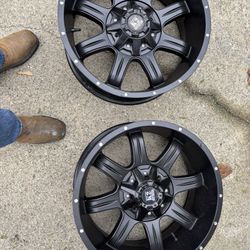 20x9. Fuel Rims 4 Very Good Condition 