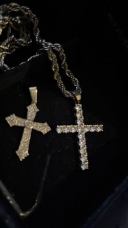 Real silver with simulated diamonds