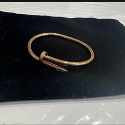 stainless steel women rose gold bracelet  