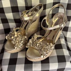 Carlos Santana Gold Wedges 