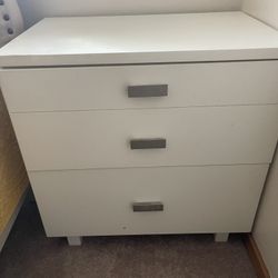 Two White Nightstands