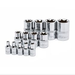 Husky 1/4 in., 3/8 in., and 1/2 in. E-Torx Socket Set (13-Piece)