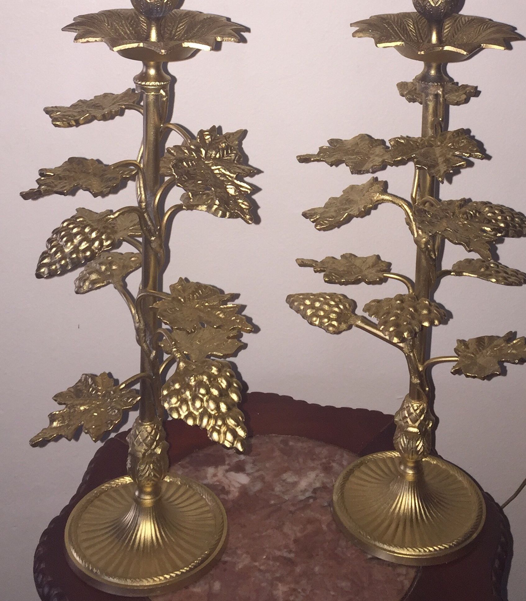 Beautiful Antique Candelabra Set  Metal  The  Candle  Not Include  $30 Set 