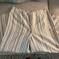 Tommy Bahama Cropped Linen/Silk Pants