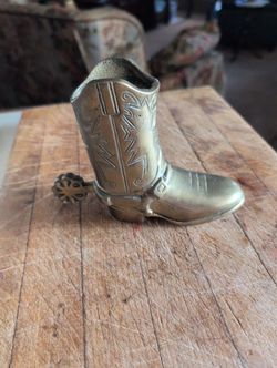 Brass Cowboy Boot