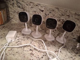 4 Merkury smart wifi cameras