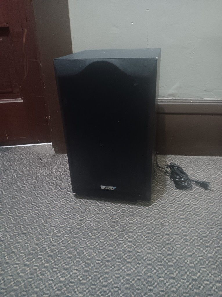 Energy 100 Watt 8 Inch Subwoofer Works Great