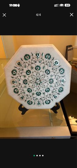 Hand crafted marble stone art like new