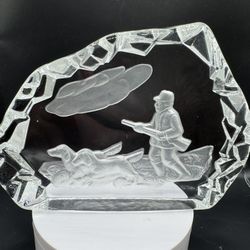 Bruce Clark Hunter With Dogs Paperweight