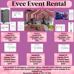 Tables Chairs Canopies Heaters Jumpers Portable Rest