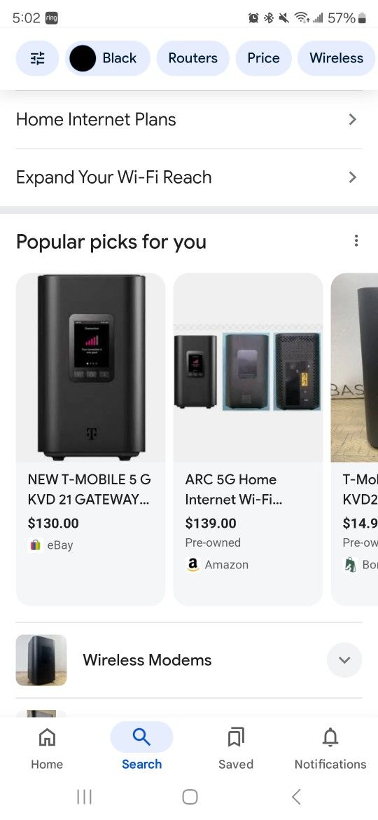 T-Mobile Internet 5G Gateway Arcadyan KVD21 Router
