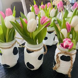 mason jars for centerpieces (tulips not included)