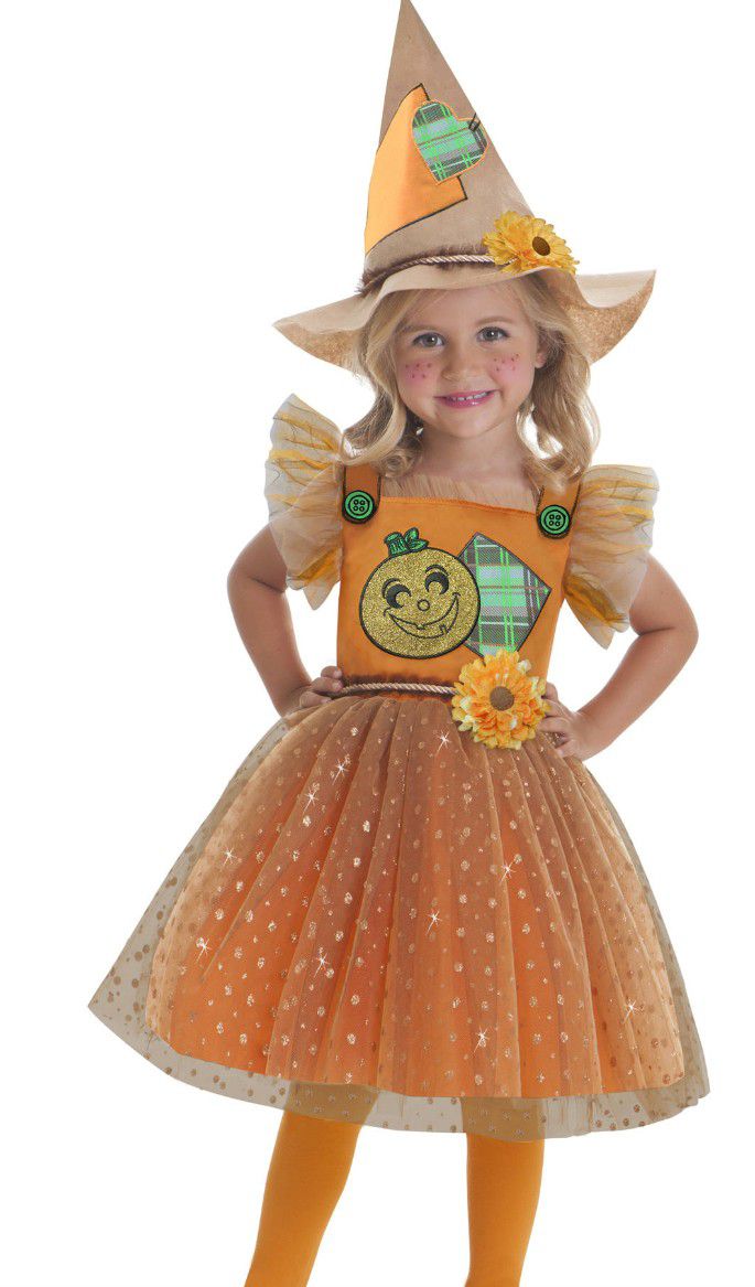 Toddler Girls Size 3-4t Little Scarecrow Halloween Costume