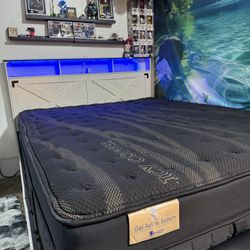 Queen Bed Frame + Mattress 