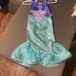 Ariel Mermaid Dress Costume 4-6T