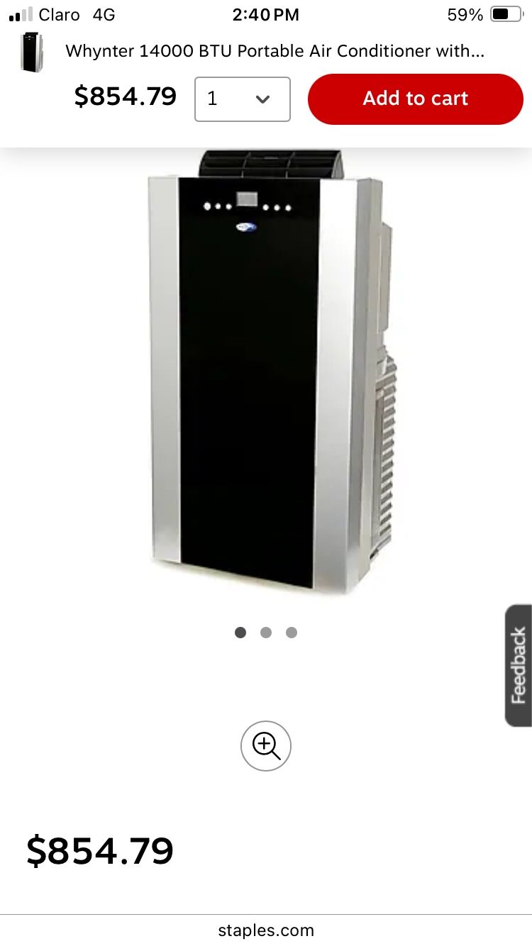 Eco safeCFC&lead-free Air Conditioner dehumidifier Purifier, Like New