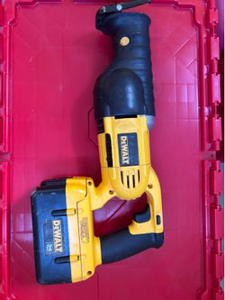 DEWALT sawzall battery and charger
