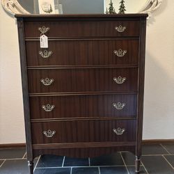 Refinished Vintage 5-Drawer Dresser