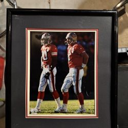 Jerry Rice And Steve Young Autograph 