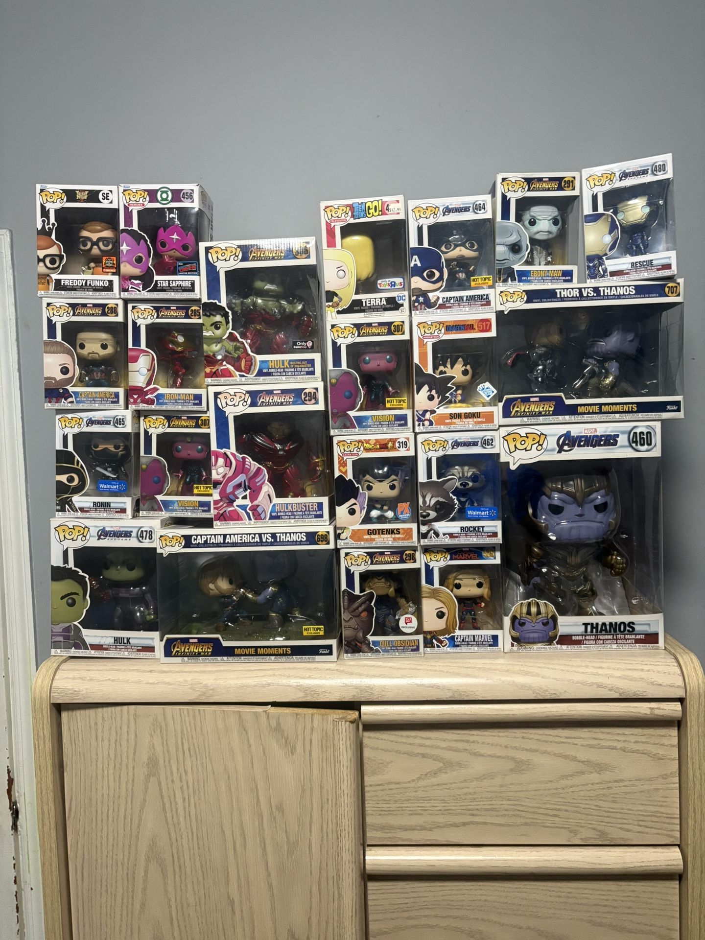 Funko Pop Bundle – Marvel, DBZ, DC, Exclusives, Movie Moments – Great Deal!