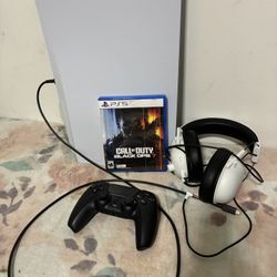 Ps5, 1 Controller, Headphones , Call Duty 7