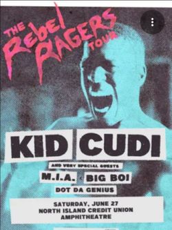 2 Club Level Seats Kid Cudi - 1st Row of Section 302.