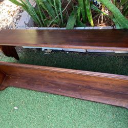 2 Beautiful Wooden Shelves 