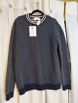 Two men’s sweaters are new good quality color dark blue size 2 XL