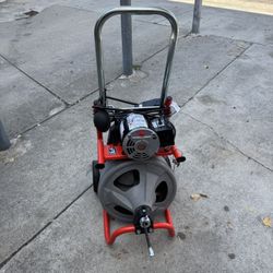 RIDGID K-400 Drain Cleaning Snake Auger 120-Volt Drum Machine with C-32IW 3/8 in. x 75 ft. Cable