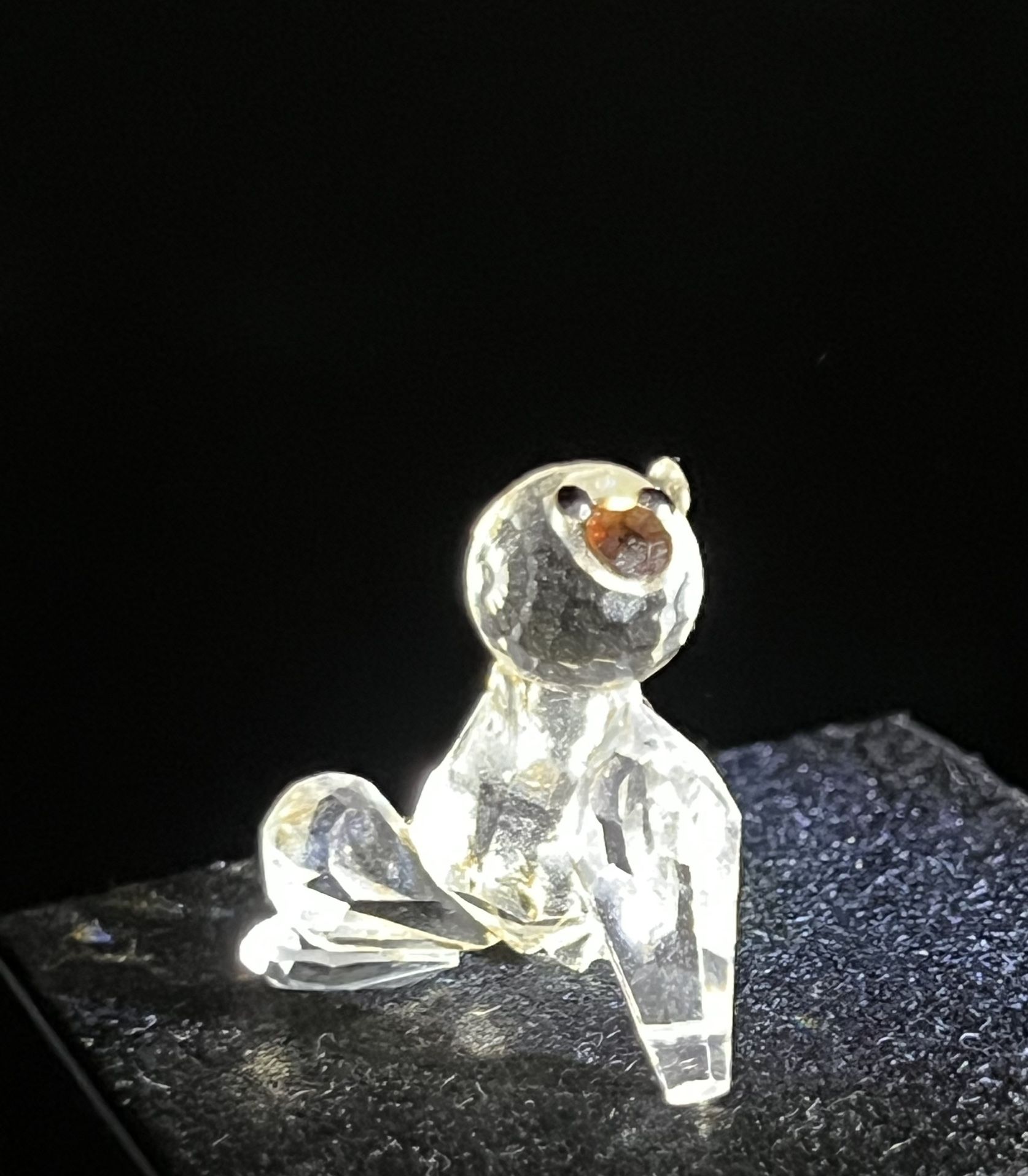 Swarovski 1990s Clear Crystal Figurine1.25” DAMAGED FOR PARTS
