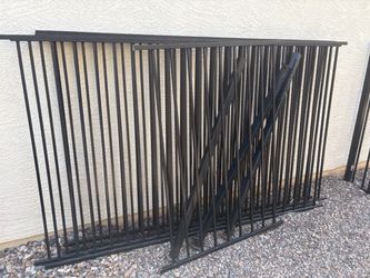 Black Metal Fence Panel