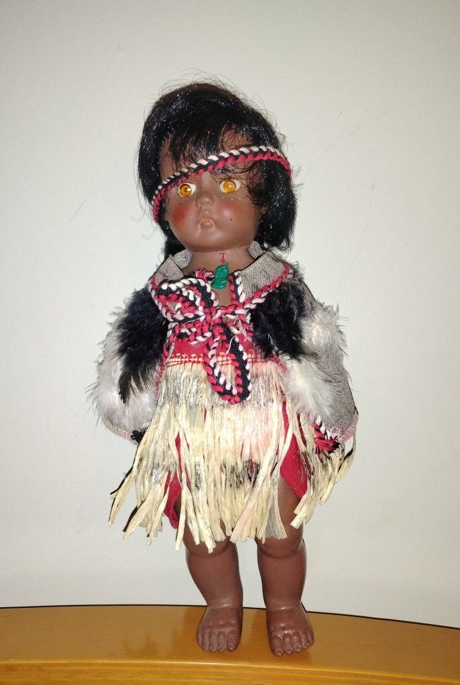 Vintage Indian Woman 13 In. Doll