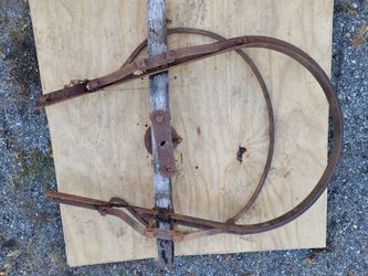 Vintage antique farm animal horse harness collar Hames