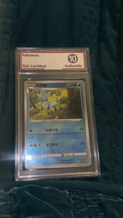 Glaceon Pokemon Card TGC Certified Grade 10