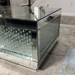 Mirror glass table