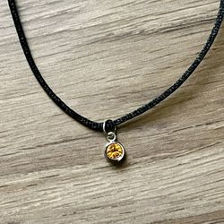 November Birthstone Crystal Pendant 