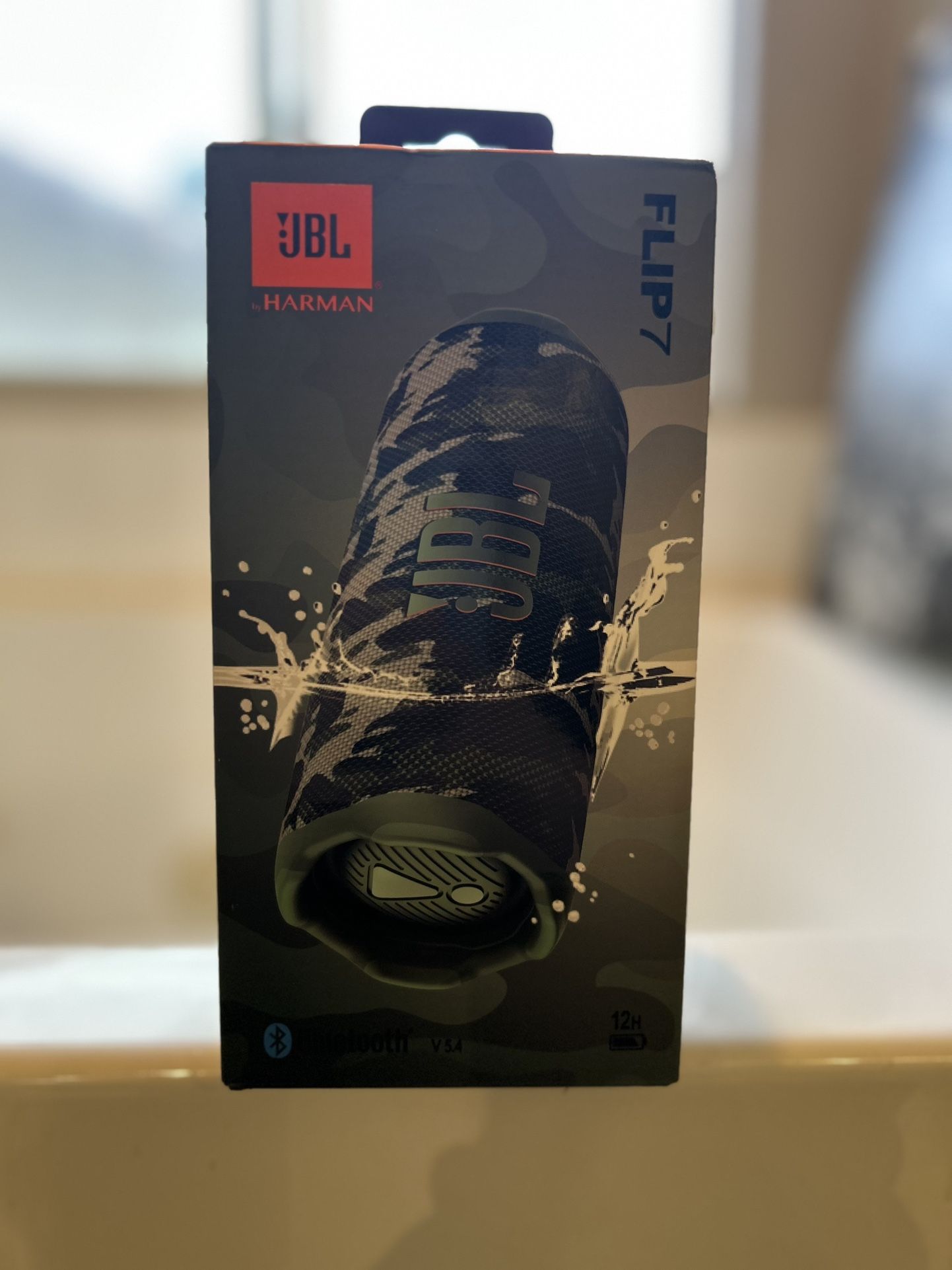 JBL Flip 7 Portable Bluetooth Speaker – Camouflage New Sealed