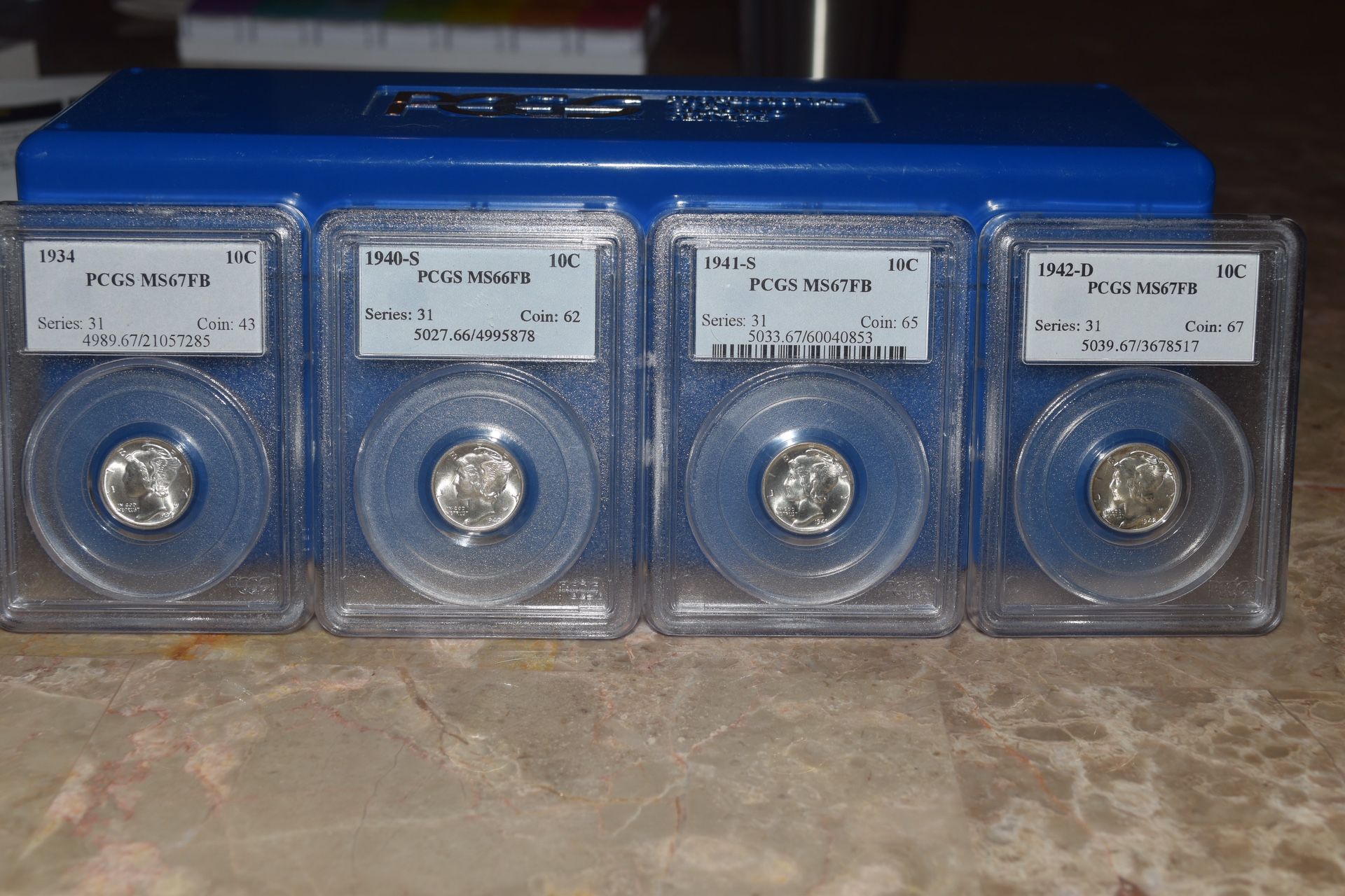 PCGS Slabbed Mercury Dimes